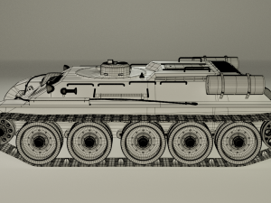 t-34t recovery vehicle version 1 3D Model