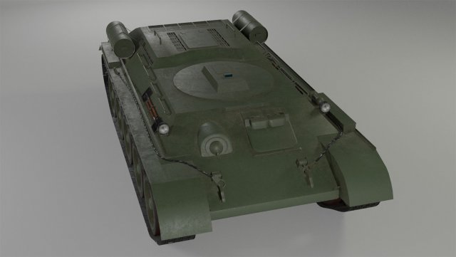 t-34t recovery vehicle version 2 Model 3D .c4d .max .obj .3ds .fbx .stl .blend 