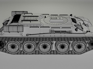 t-34t recovery vehicle version 2 Model 3D