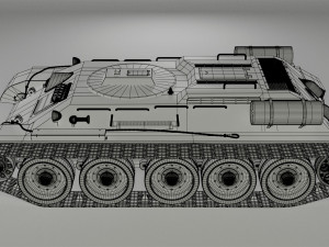 t-34t recovery vehicle version 2 Model 3D