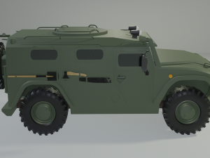GAZ VPK-233136 Tiger 3D 모델