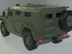 GAZ VPK-233136 Tiger 3D 모델