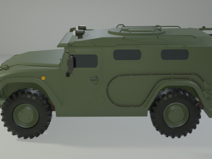 GAZ VPK-233136 Tiger 3D 모델