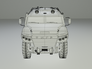 GAZ VPK-233136 Tiger 3D 모델