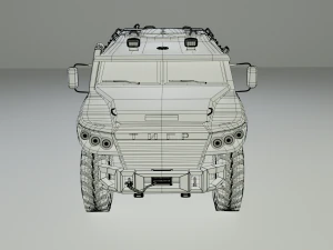 GAZ VPK-233136 Tiger 3D Model