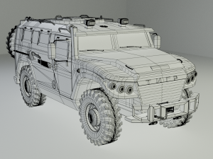 GAZ VPK-233136 Tiger 3D 모델