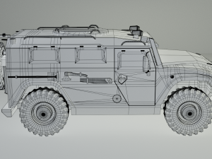 GAZ VPK-233136 Tiger 3D 모델