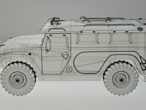 GAZ VPK-233136 Tiger 3D 모델