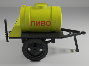 USSR barrel for sale drinks 3D Модель