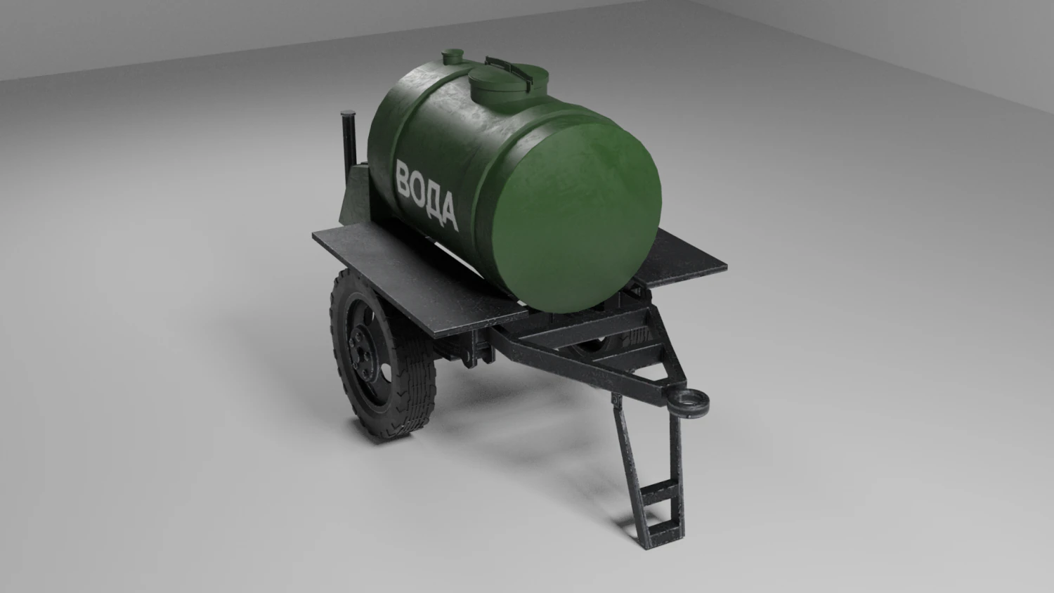 USSR barrel for drinks 3D Model .c4d .max .obj .3ds .fbx .stl .blend 