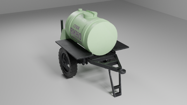 USSR barrel for sale drinks 3D Model .c4d .max .obj .3ds .fbx .stl .blend 