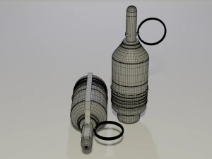Граната-хаттабка ВОГ-25 3D Модель