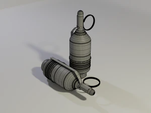 Граната-хаттабка ВОГ-25 3D Модель