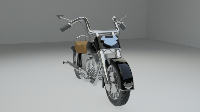 Motorcycle 3D 模型 .c4d .max .obj .3ds .fbx .stl .blend 