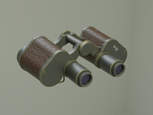 Soviet binoculars Modelo 3D