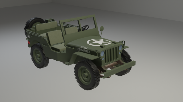 Willys MB Modèle 3D .c4d .max .obj .3ds .fbx .stl .blend 