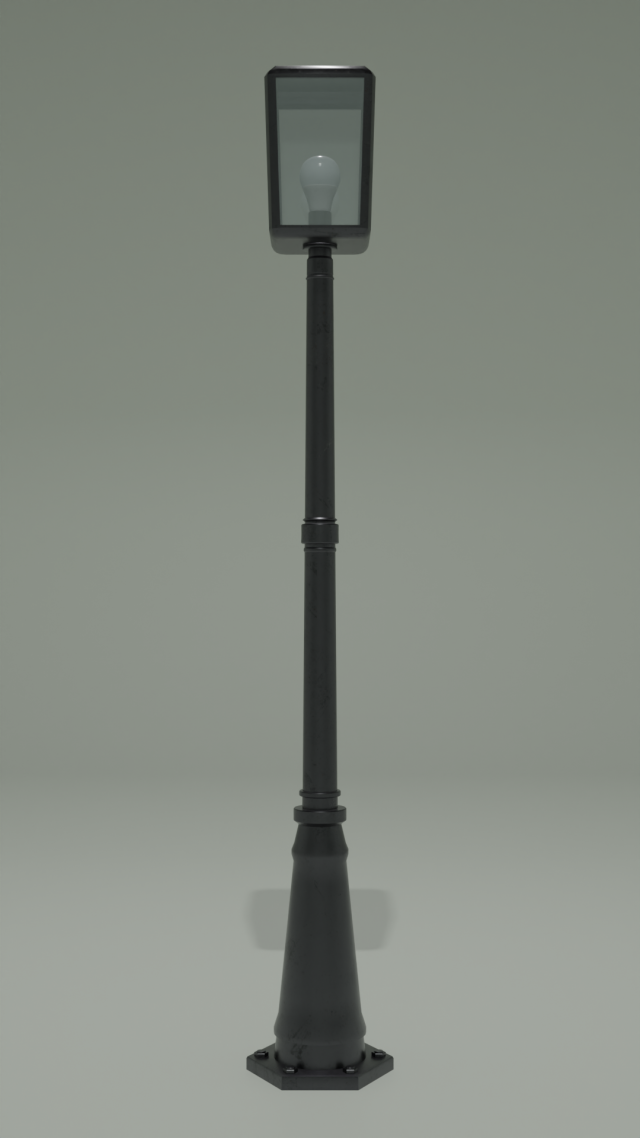 Lamppost Modello 3D .c4d .max .obj .3ds .fbx .stl .blend 