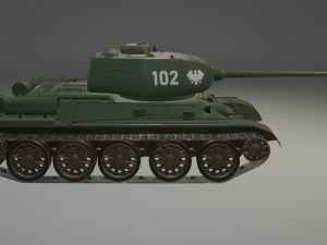 T-34-85 RUDY Model 3D