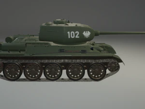T-34-85 RUDY 3D Model