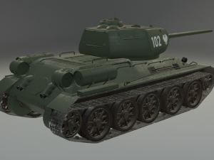 T-34-85 RUDY Model 3D