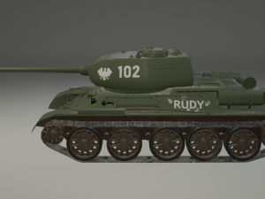T-34-85 RUDY Model 3D