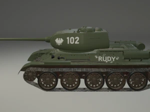 T-34-85 RUDY 3D Model