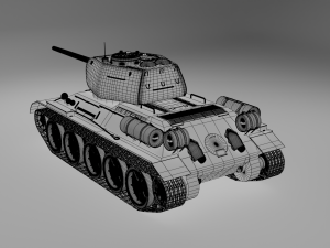T-34-85 RUDY Model 3D