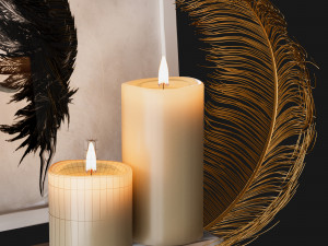 decorative set corona vray Modello 3D
