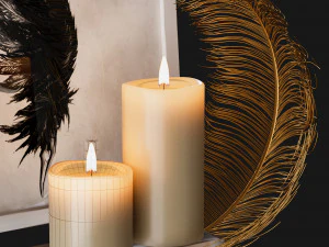 decorative set corona vray 3D Model