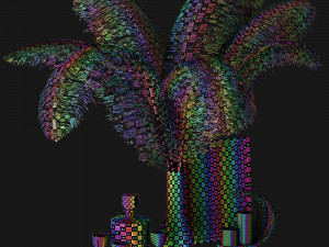 decorative set corona vray Modello 3D