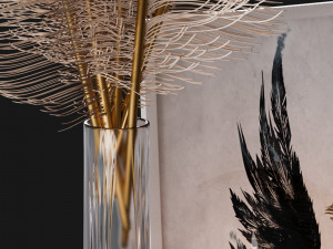 decorative set corona vray Modello 3D