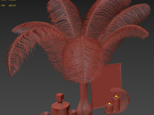 decorative set corona vray Modello 3D