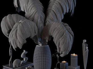 feathers decorative set coronarenderer - vray 3D Model