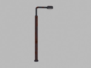 rust street light 3D Model