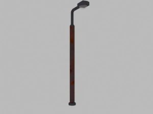 rust street light 3D Model