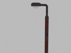 rust street light 3D Model