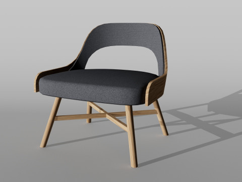 Wood Chair 3D मॉडल
