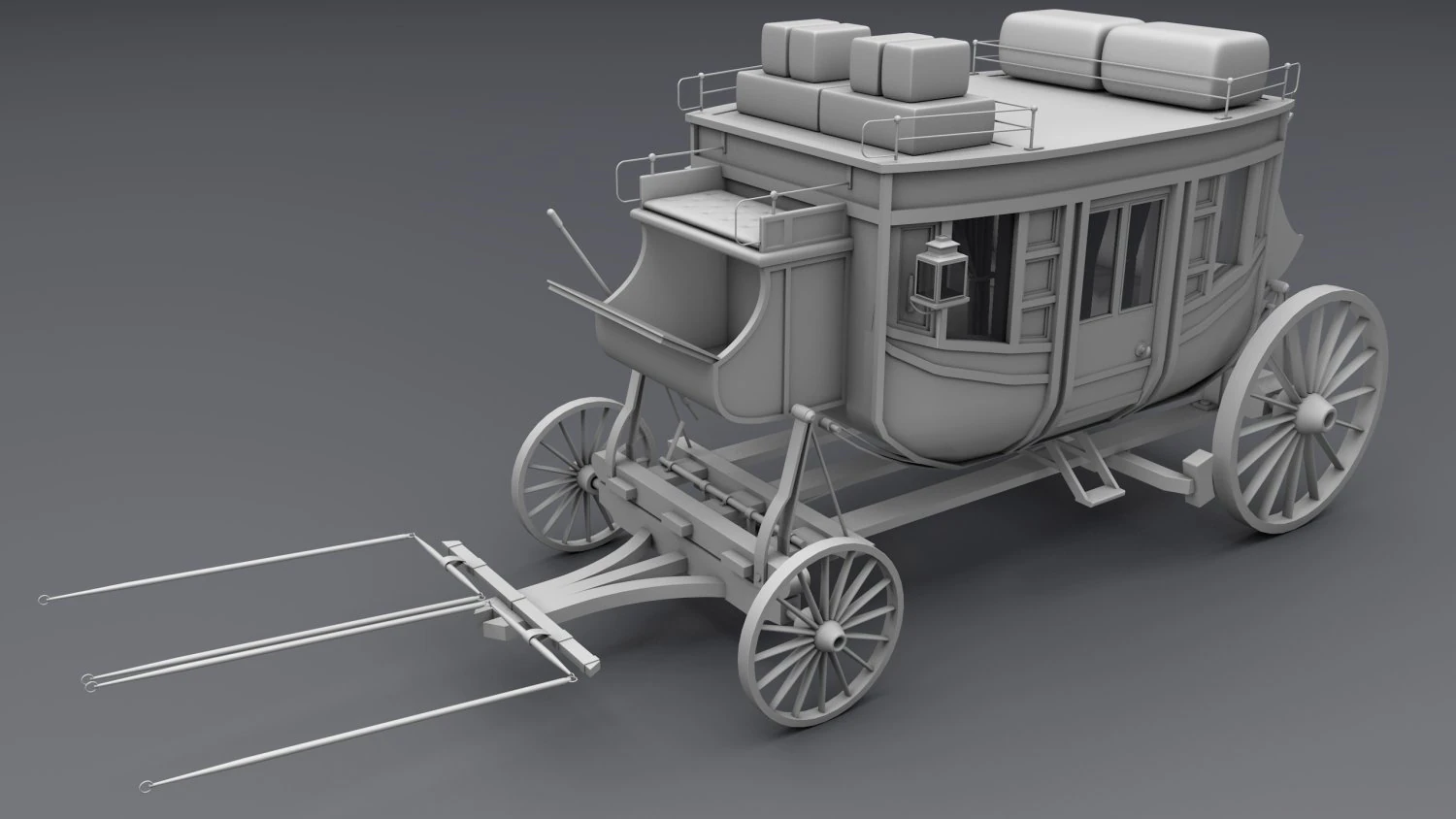 carriage 3D Model .c4d .max .obj .3ds .fbx .stl .blend 