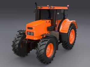 farm tractor 3D Model