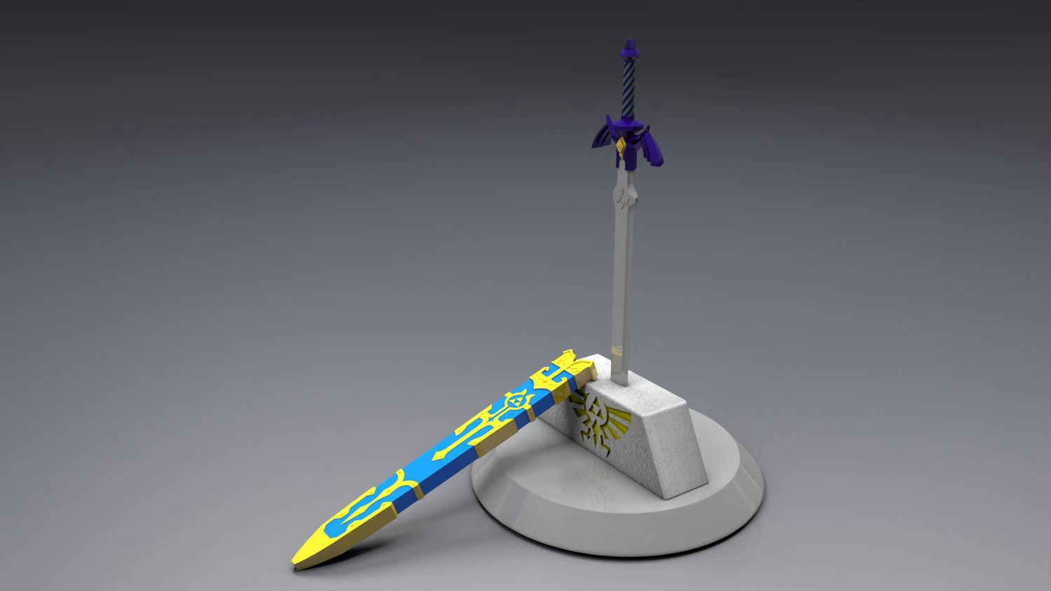 master sword the legend of zelda 3D Model .c4d .max .obj .3ds .fbx .stl .blend 