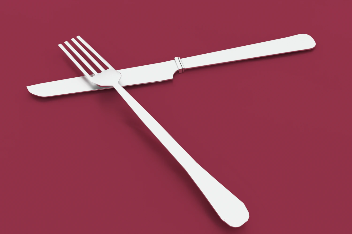 fork and knife 3D Model .c4d .max .obj .3ds .fbx .stl .blend 