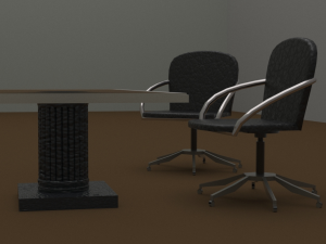 table and chaires 3D Model