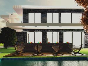 villa 3D Model