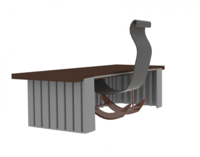 desk 3D-Modell .c4d .max .obj .3ds .fbx .stl .blend 