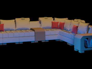 moroccan sofa 3D Model