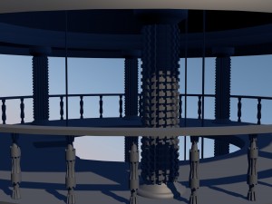 Antique tower Model 3D