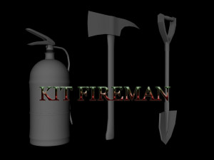 fireman kit 3D मॉडल