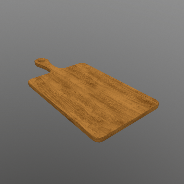 Chopping board 3D Model .c4d .max .obj .3ds .fbx .stl .blend 