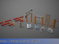 Obstacle for Game hyper casual Low-poly Model 3D