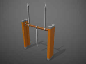 Obstacle for Game hyper casual Low-poly Modelo 3D